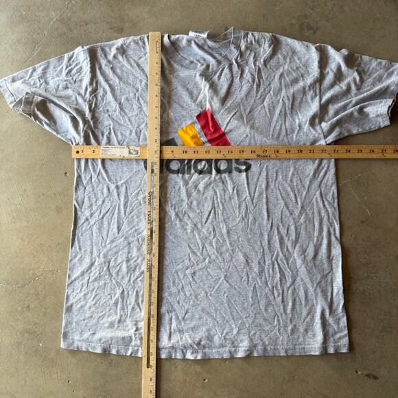 VINTAGE 90S Y2K ADIDAS CENTER LOGO GERMANY T-SHIRT GRAPHIC RETRO MENS LARGE - Picture 5 of 5